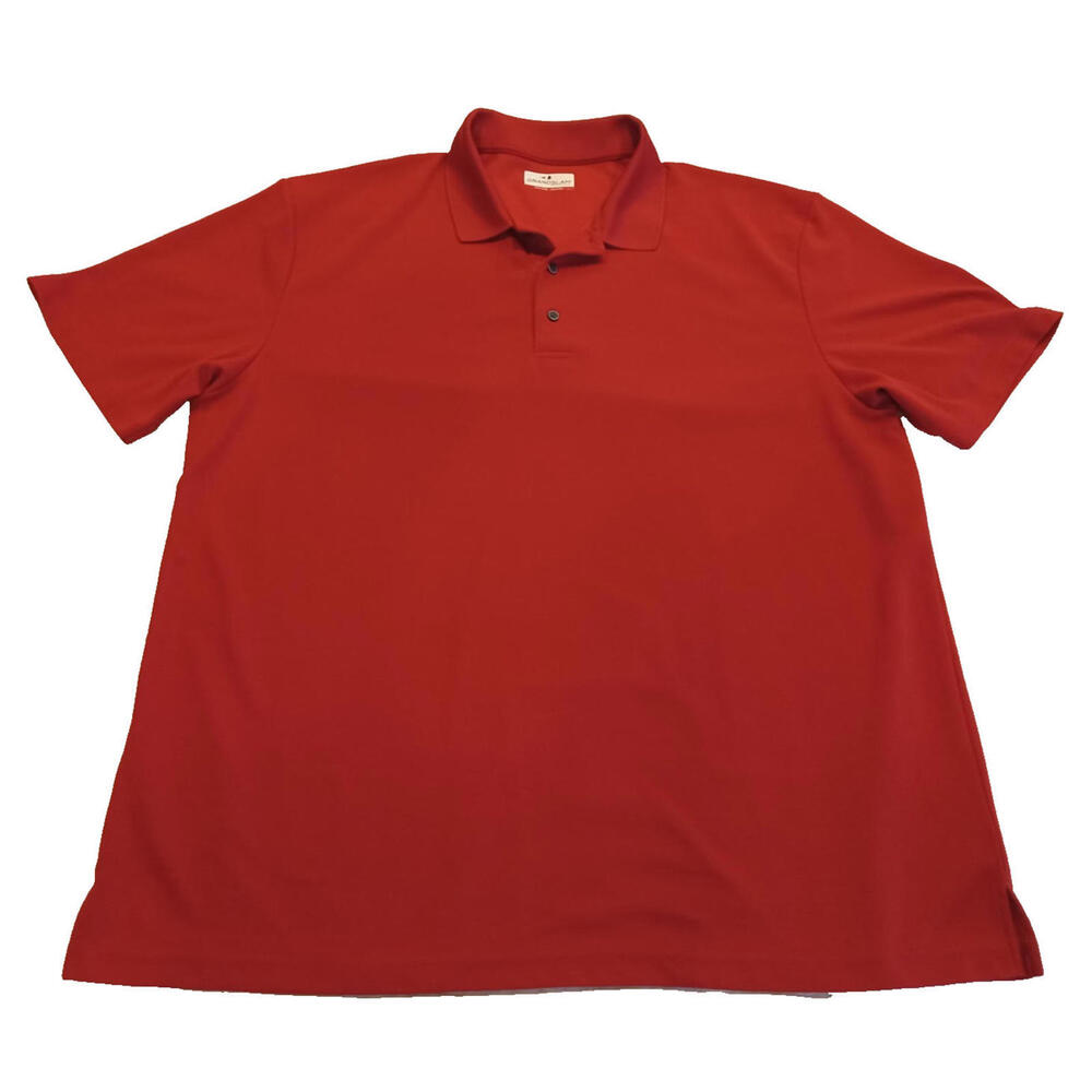 GrandSlam Performance Polo Shirt Red Men's XXL Short Sleeve Golf